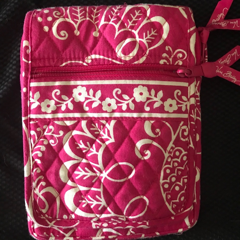 EUC Vera Bradley Mini Hipster in Twirly Birds Pink